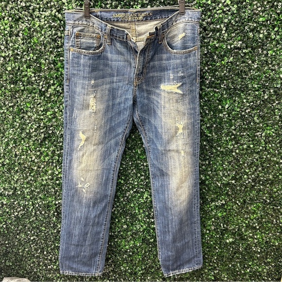 American Eagle Outfitters Other - Men's American eagle Distressed Blue Jeans